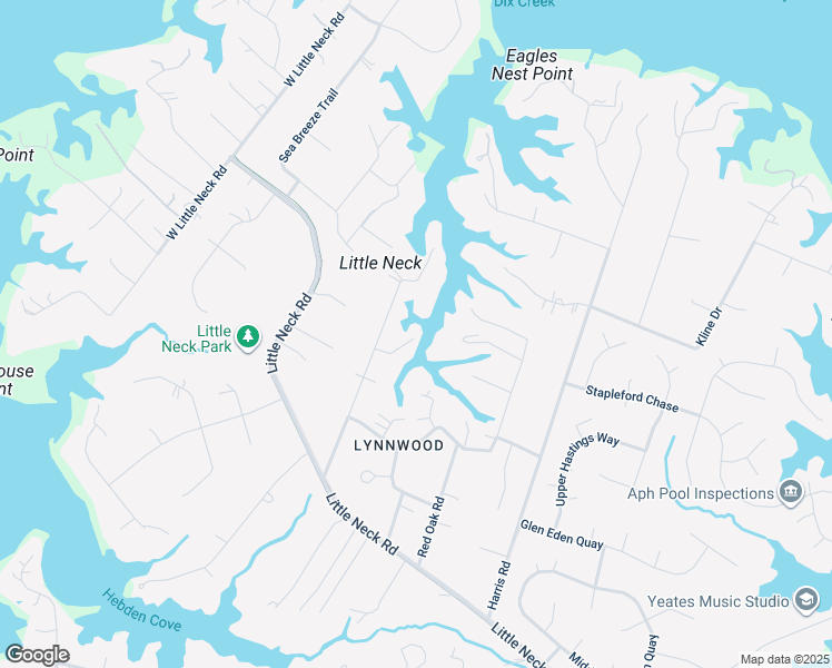 map of restaurants, bars, coffee shops, grocery stores, and more near 1276 Hickory Lane in Virginia Beach