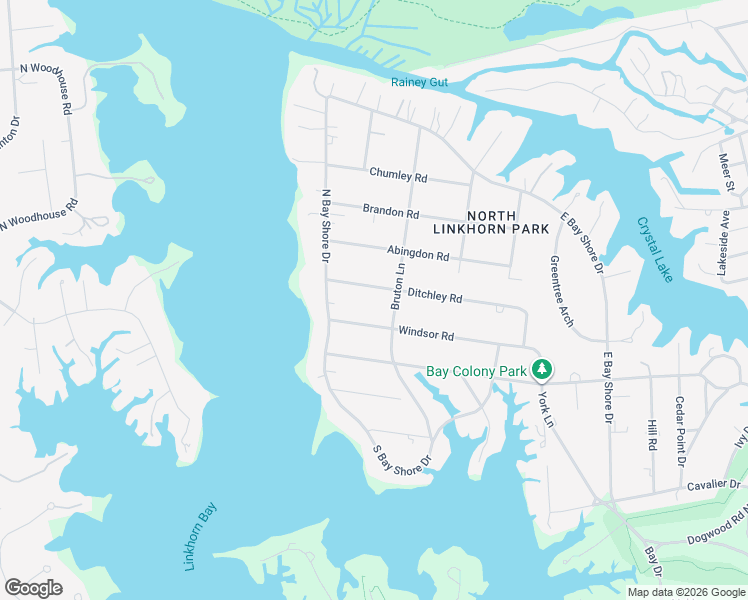 map of restaurants, bars, coffee shops, grocery stores, and more near 1217 Bruton Lane in Virginia Beach