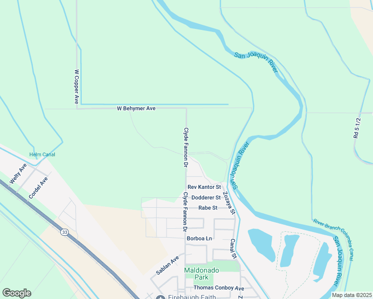 map of restaurants, bars, coffee shops, grocery stores, and more near 2050 Clyde Fannon Drive in Firebaugh