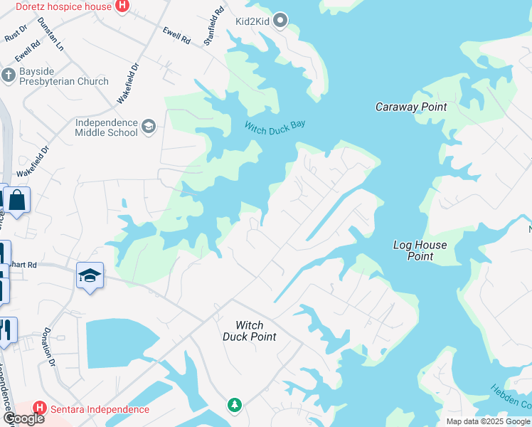 map of restaurants, bars, coffee shops, grocery stores, and more near 1208 Lawrence Grey Drive in Virginia Beach