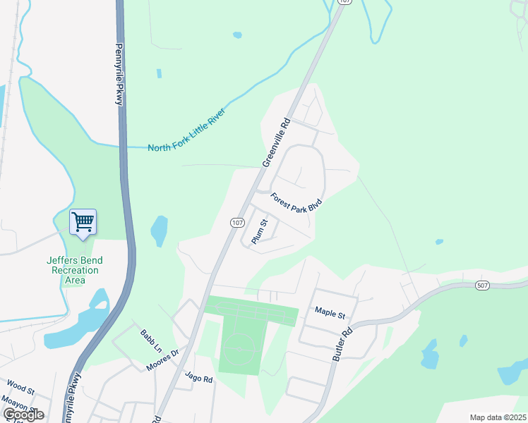 map of restaurants, bars, coffee shops, grocery stores, and more near 16 Locust Street in Hopkinsville