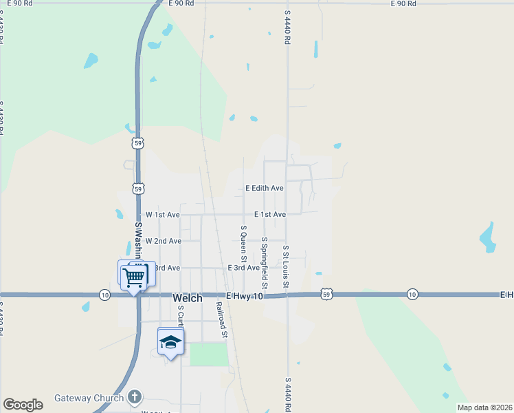 map of restaurants, bars, coffee shops, grocery stores, and more near 107 South Springfield Street in Pensacola