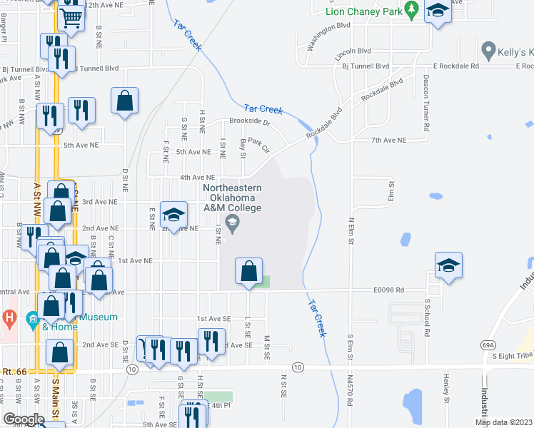 map of restaurants, bars, coffee shops, grocery stores, and more near 200 I Street Northeast in Miami