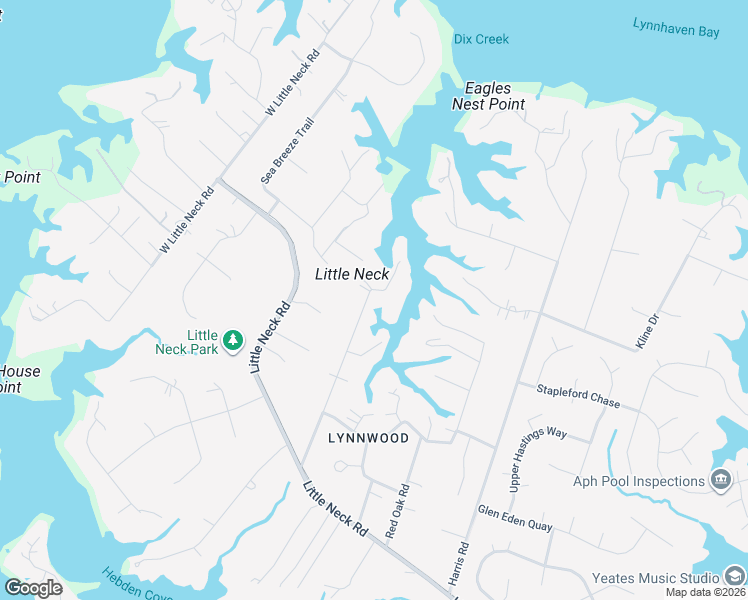 map of restaurants, bars, coffee shops, grocery stores, and more near 1348 Sycamore Road in Virginia Beach