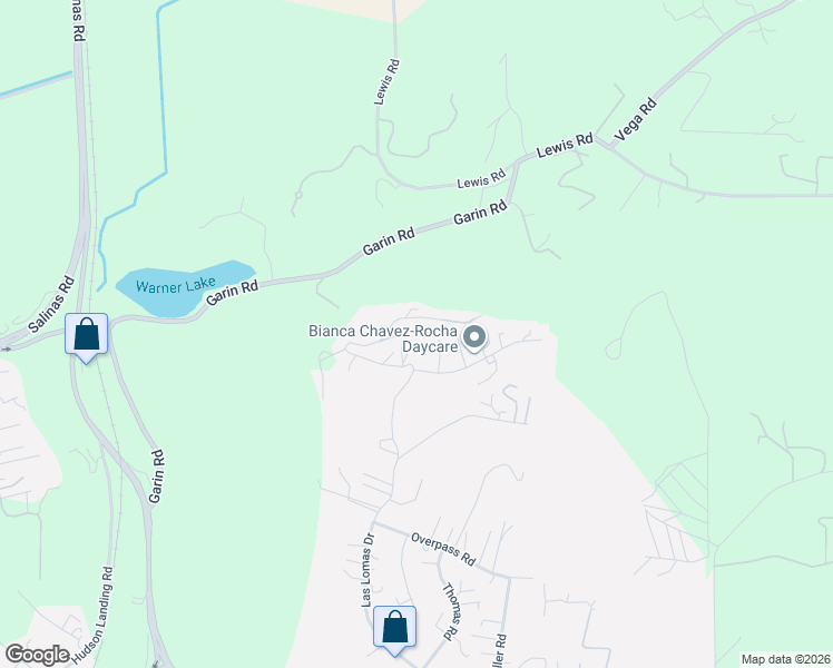 map of restaurants, bars, coffee shops, grocery stores, and more near 14035 Tres Ninas Court in Watsonville