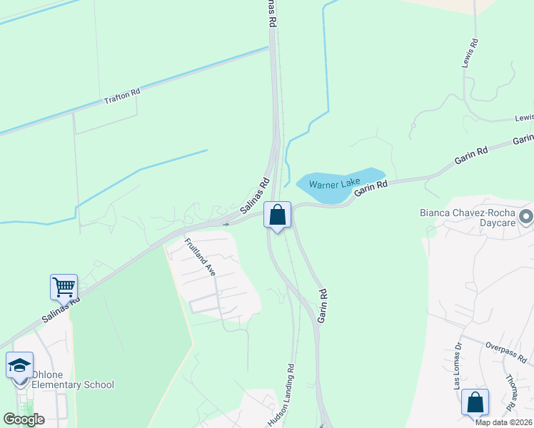 map of restaurants, bars, coffee shops, grocery stores, and more near 2 Hall Road in Watsonville
