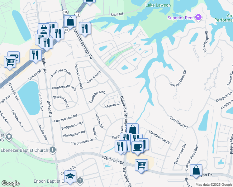map of restaurants, bars, coffee shops, grocery stores, and more near 1012 Parish Turn Court in Virginia Beach