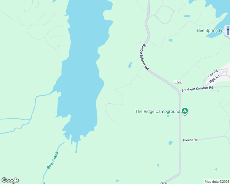 map of restaurants, bars, coffee shops, grocery stores, and more near 303-417 Serenity Shores Road in Benton