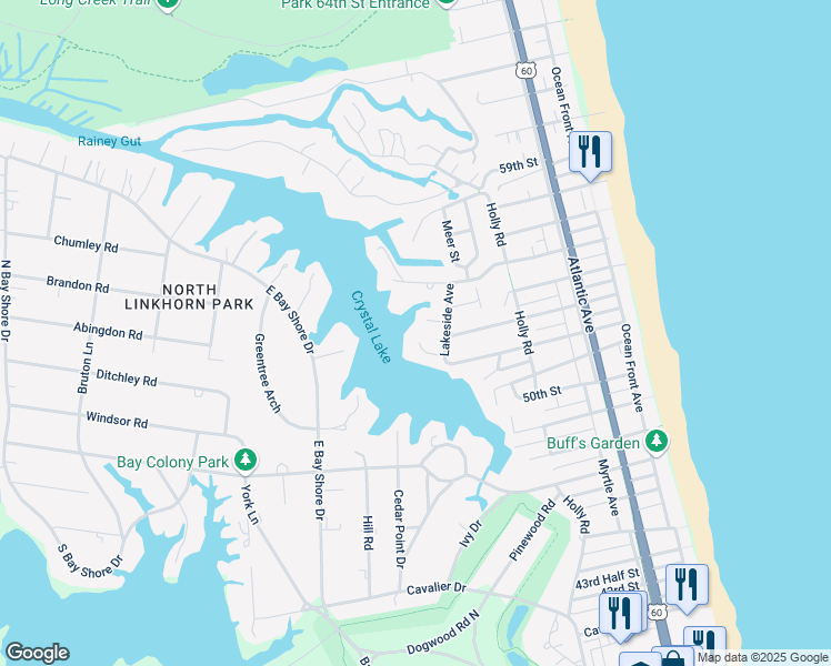 map of restaurants, bars, coffee shops, grocery stores, and more near 512 Wilder Road in Virginia Beach