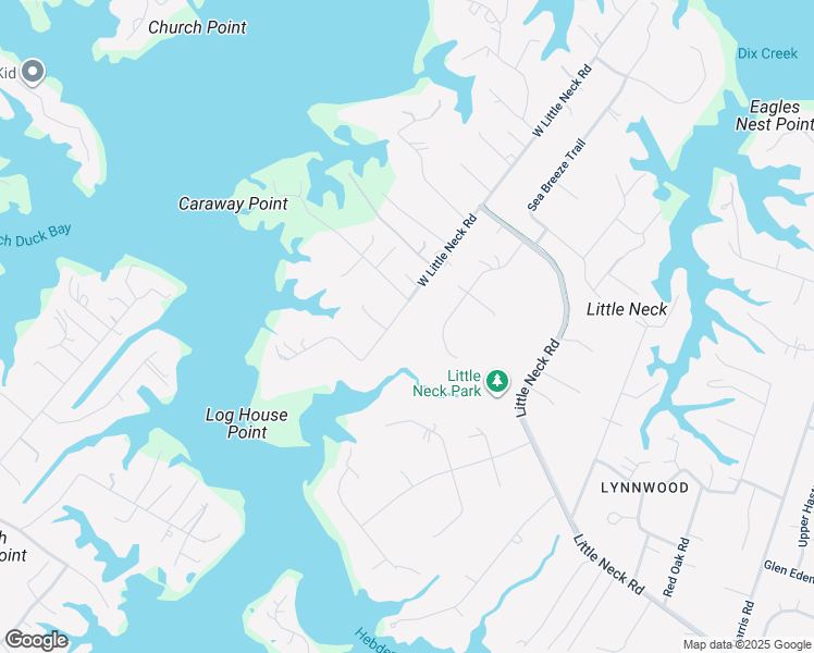 map of restaurants, bars, coffee shops, grocery stores, and more near 1405 West Little Neck Road in Virginia Beach