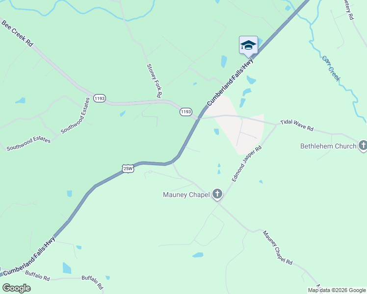 map of restaurants, bars, coffee shops, grocery stores, and more near 7335 Cumberland Falls Hwy in Corbin