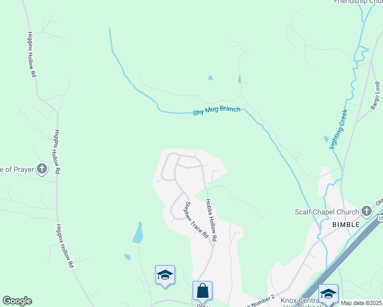 map of restaurants, bars, coffee shops, grocery stores, and more near 22 Lesley Court in Barbourville