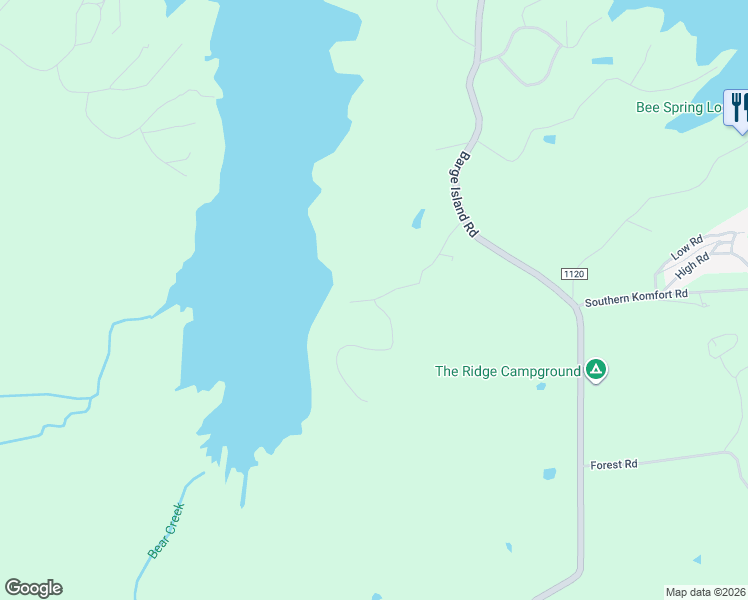 map of restaurants, bars, coffee shops, grocery stores, and more near 303 Serenity Shores Road in Benton