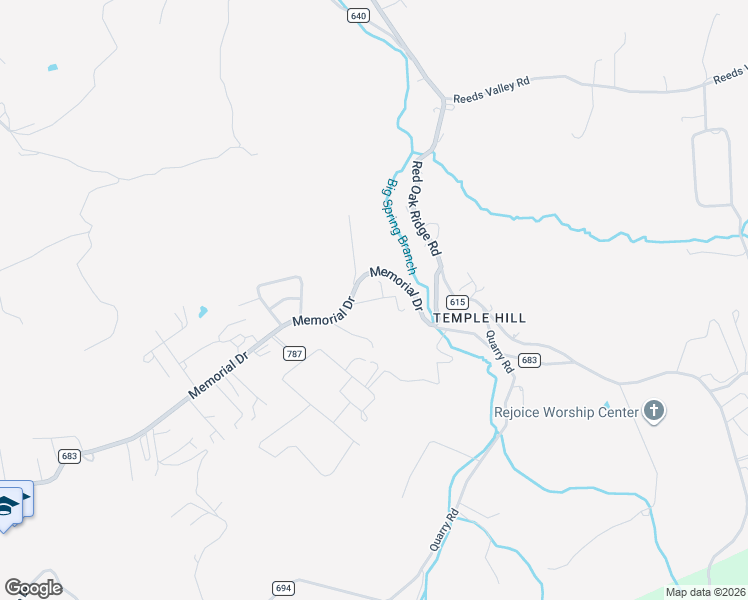 map of restaurants, bars, coffee shops, grocery stores, and more near Porter Street in Castlewood