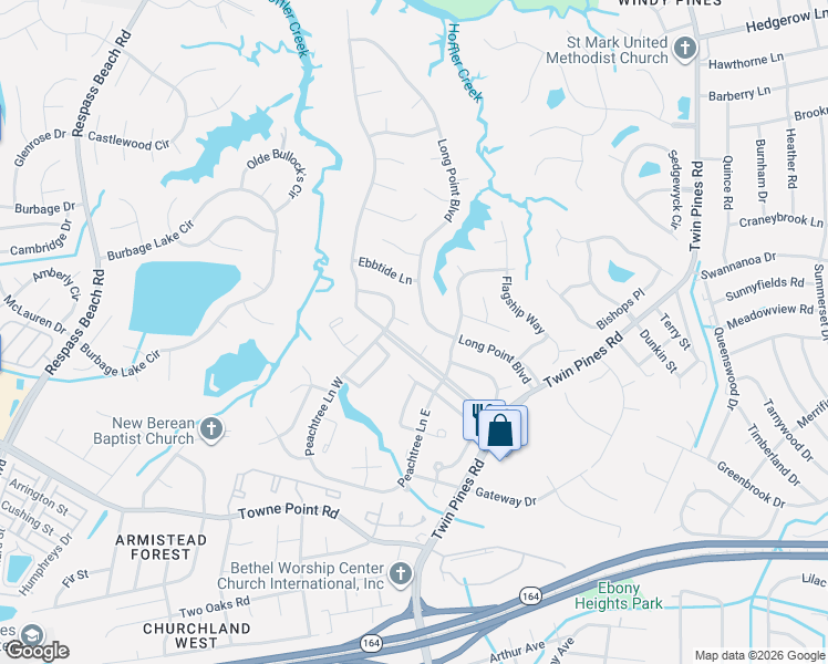map of restaurants, bars, coffee shops, grocery stores, and more near 5 Mast Court in Portsmouth