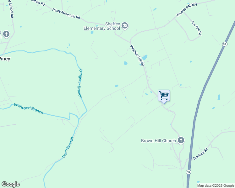 map of restaurants, bars, coffee shops, grocery stores, and more near Wilkins Lane in Wytheville