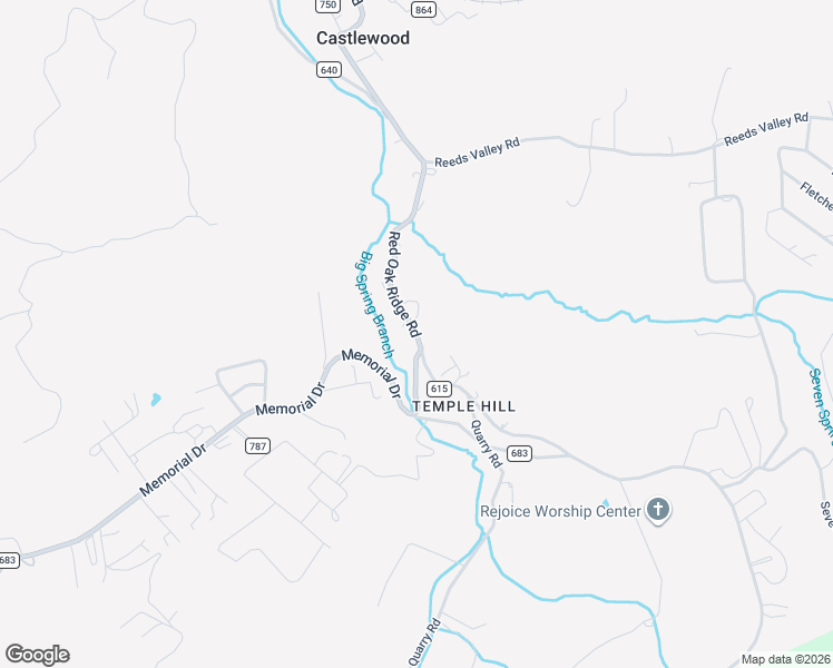 map of restaurants, bars, coffee shops, grocery stores, and more near Co Road 695 in Castlewood