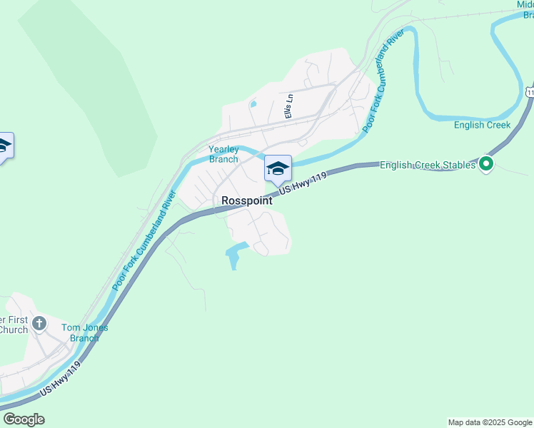 map of restaurants, bars, coffee shops, grocery stores, and more near 118 Begley Lane in Baxter