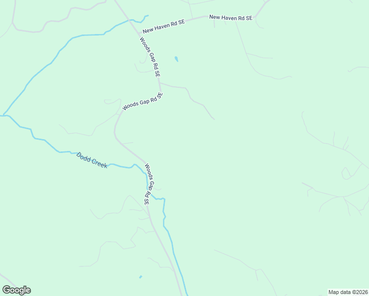 map of restaurants, bars, coffee shops, grocery stores, and more near 1521 Woods Gap Road Southeast in Floyd
