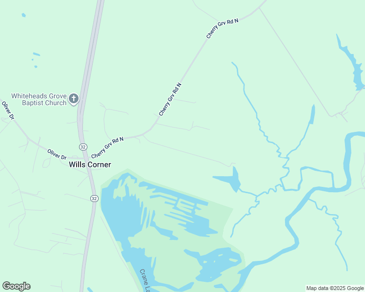 map of restaurants, bars, coffee shops, grocery stores, and more near 180 Cherry Grove Road North in Suffolk
