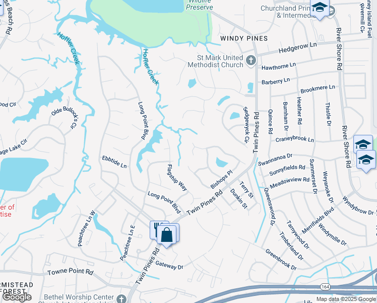 map of restaurants, bars, coffee shops, grocery stores, and more near 6 Keswick Ct in Portsmouth