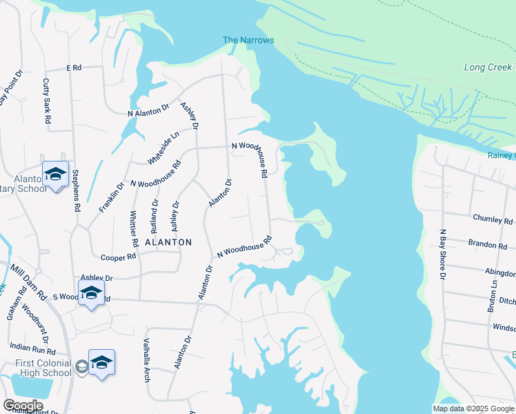 map of restaurants, bars, coffee shops, grocery stores, and more near 1437 North Woodhouse Road in Virginia Beach