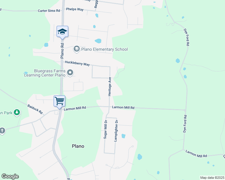 map of restaurants, bars, coffee shops, grocery stores, and more near 205 Heritage Way in Bowling Green