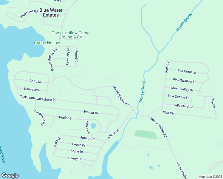 map of restaurants, bars, coffee shops, grocery stores, and more near 1658-1750 Goose Hollow Road in Cadiz