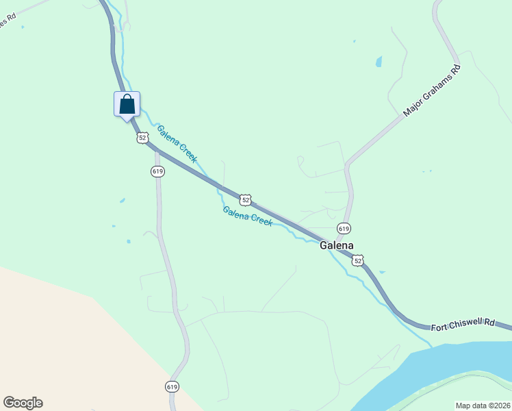 map of restaurants, bars, coffee shops, grocery stores, and more near 226 Galena Church Road in Max Meadows