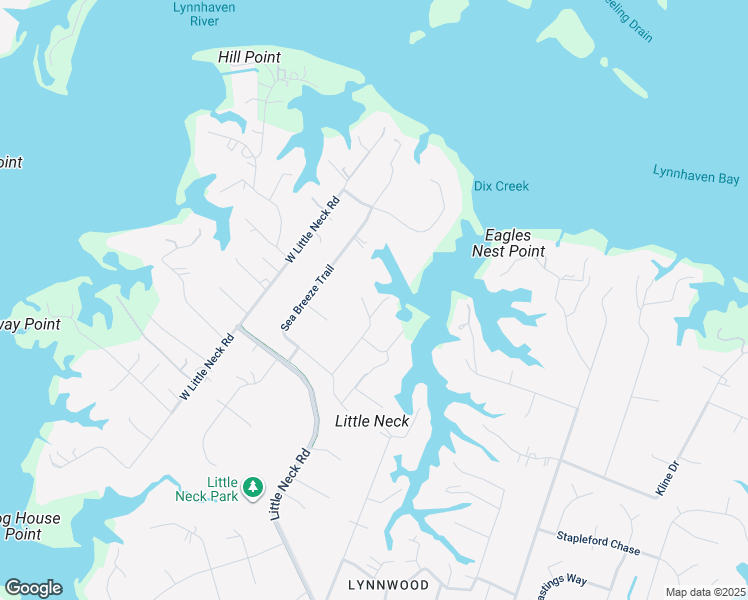 map of restaurants, bars, coffee shops, grocery stores, and more near 1535 Sea Breeze Trail South in Virginia Beach