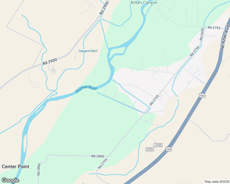 map of restaurants, bars, coffee shops, grocery stores, and more near 28 Road 2686 in Aztec