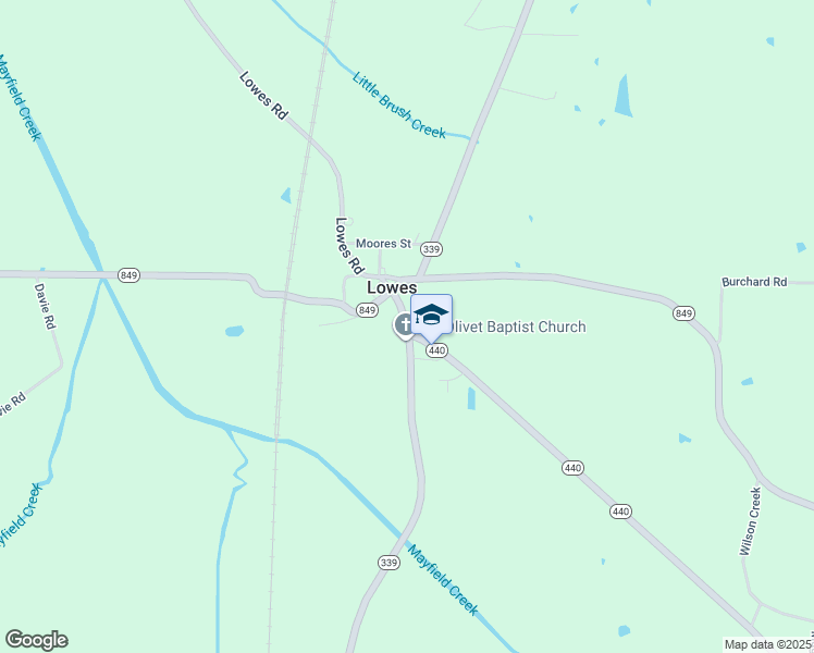 map of restaurants, bars, coffee shops, grocery stores, and more near in Lowes