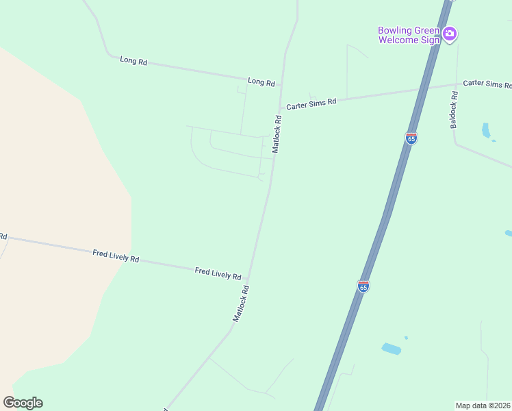 map of restaurants, bars, coffee shops, grocery stores, and more near 1980-1998 Matlock Road in Bowling Green