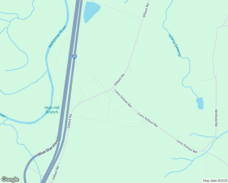 map of restaurants, bars, coffee shops, grocery stores, and more near 17247 Dillard Road in Stony Creek