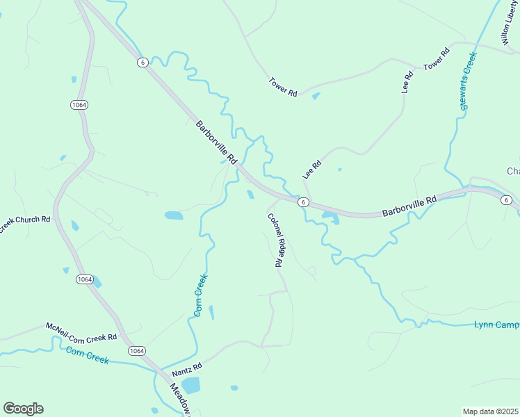 map of restaurants, bars, coffee shops, grocery stores, and more near 74 Colonel Ridge Road in Woodbine