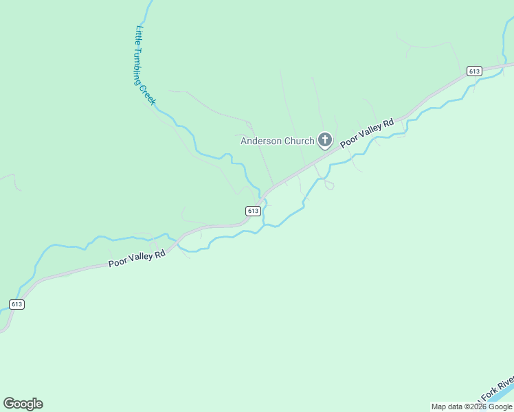 map of restaurants, bars, coffee shops, grocery stores, and more near County Road 613 in Saltville