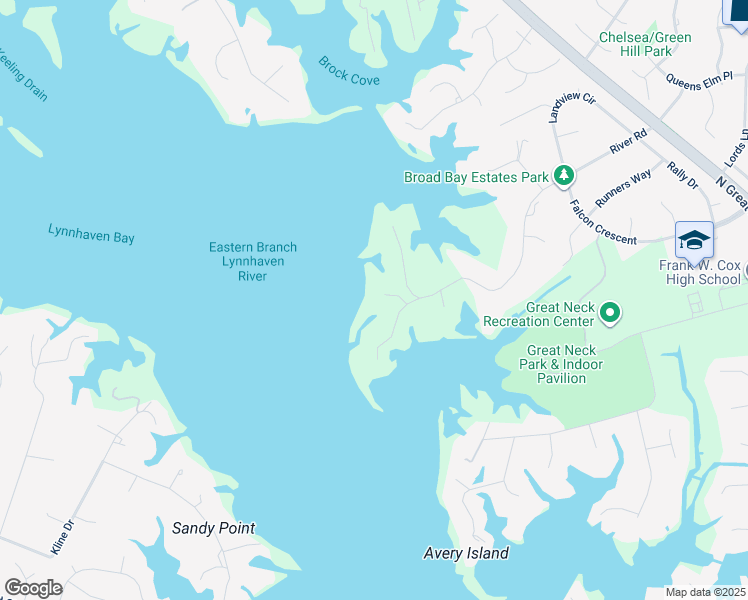 map of restaurants, bars, coffee shops, grocery stores, and more near 2809 Forest Hills Court in Virginia Beach