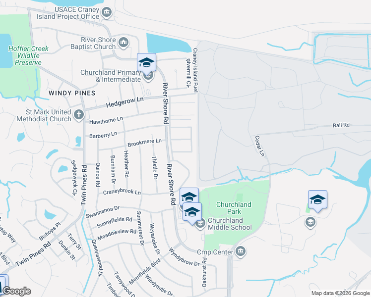 map of restaurants, bars, coffee shops, grocery stores, and more near 5617 Trafalgar Arch in Portsmouth