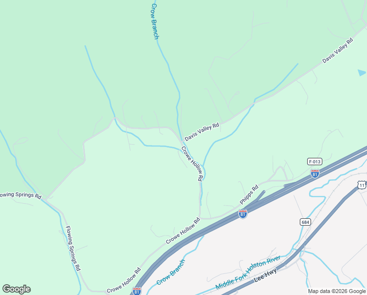 map of restaurants, bars, coffee shops, grocery stores, and more near 585 Crowe Hollow Road in Atkins