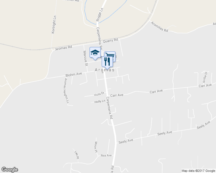 map of restaurants, bars, coffee shops, grocery stores, and more near 354 Carpenteria Road in Aromas