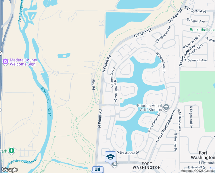map of restaurants, bars, coffee shops, grocery stores, and more near 10352 North Doheny Drive in Fresno