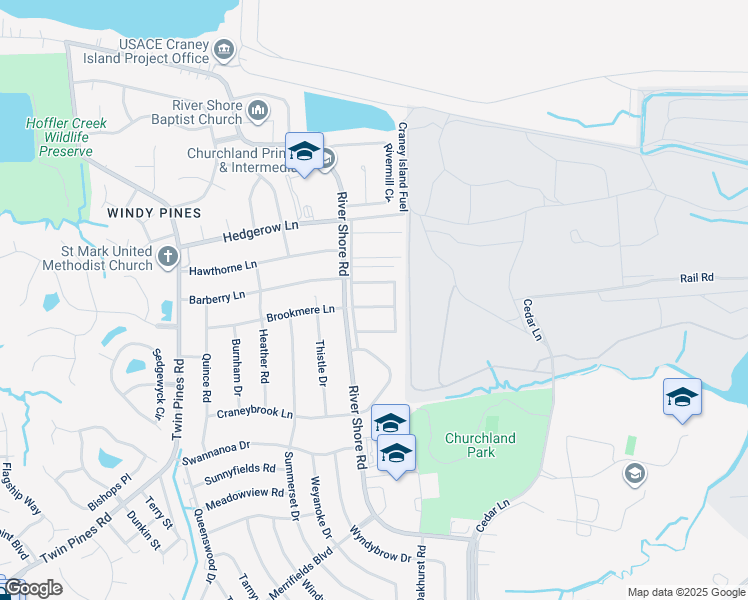 map of restaurants, bars, coffee shops, grocery stores, and more near 5632 Trafalgar Arch in Portsmouth