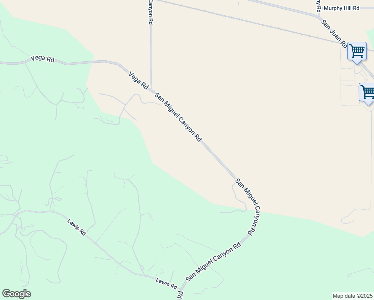 map of restaurants, bars, coffee shops, grocery stores, and more near 254-346 San Miguel Canyon Road in Watsonville