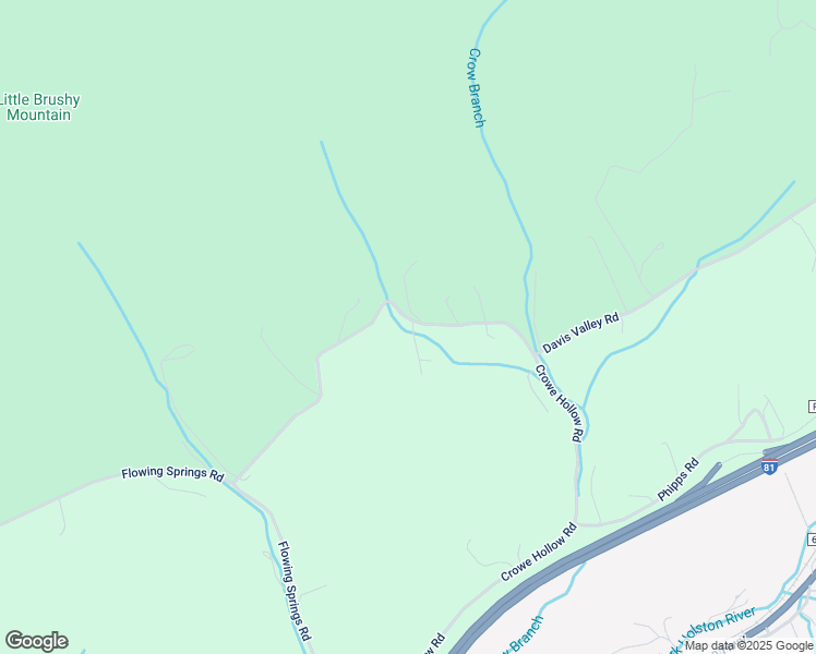 map of restaurants, bars, coffee shops, grocery stores, and more near 741 Crowe Hollow Road in Atkins