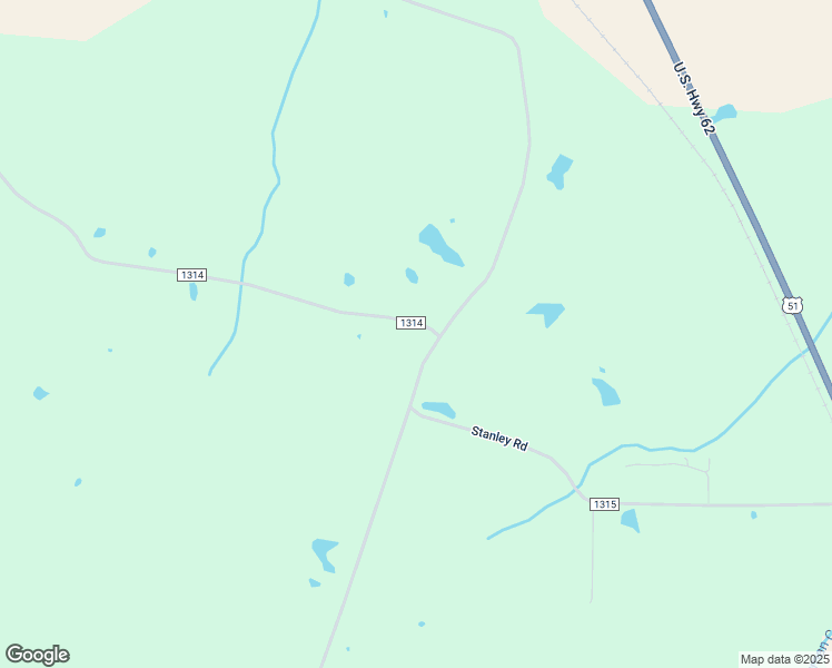 map of restaurants, bars, coffee shops, grocery stores, and more near County Road 1314 in Bardwell