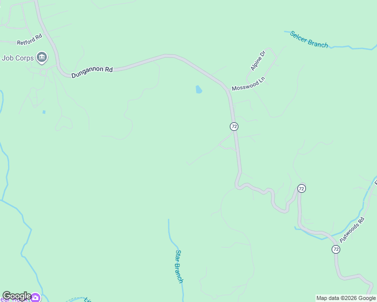 map of restaurants, bars, coffee shops, grocery stores, and more near 12579 Star Branch Road in Coeburn