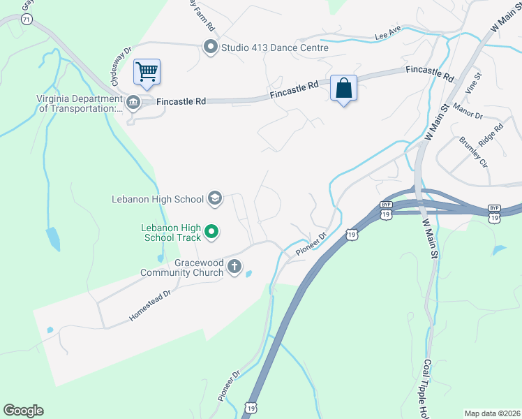 map of restaurants, bars, coffee shops, grocery stores, and more near 118 Riley Street in Lebanon