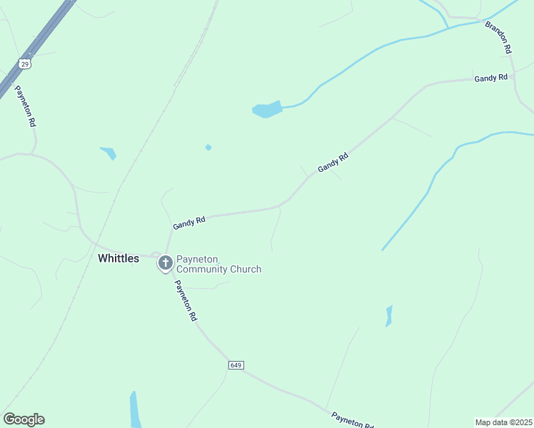 map of restaurants, bars, coffee shops, grocery stores, and more near 570 Gandy Road in Chatham
