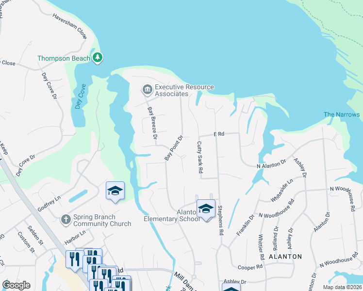 map of restaurants, bars, coffee shops, grocery stores, and more near 1548 Seafarer Court in Virginia Beach