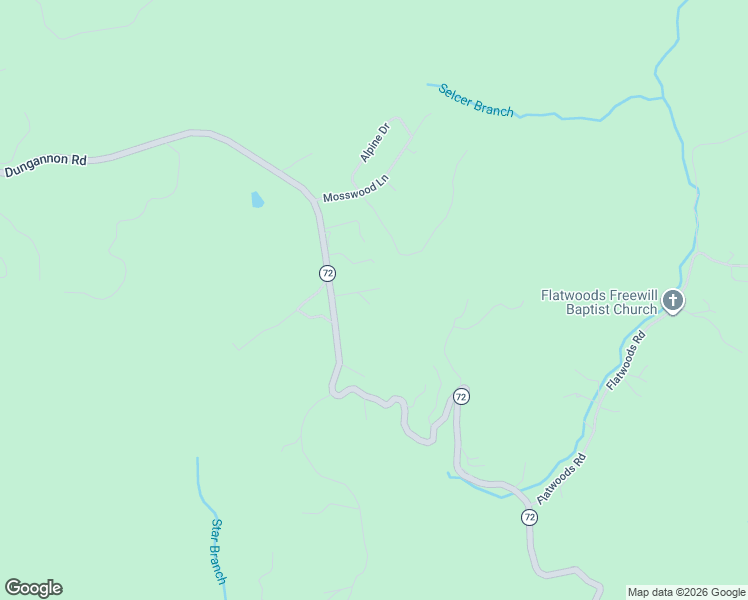 map of restaurants, bars, coffee shops, grocery stores, and more near 2546 Dungannon Road in Coeburn